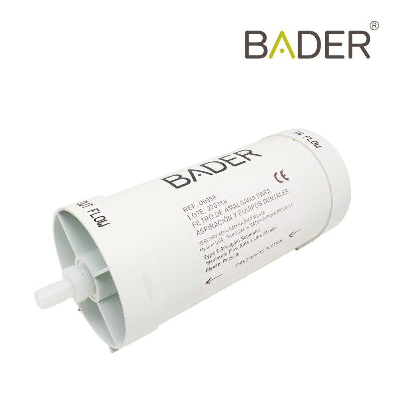 Filtro de Amalgama para Aspiración y Unidad Dental BADER