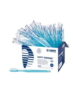 CEPILLOS DIENTES CON PASTA HAPPY MORNING 100u.