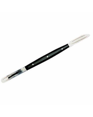 ESPATULIN CERA MESTRA c/cavidad grande mango negro