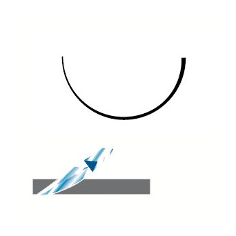SUTURA ARAGO TC14 4/0 seda triangular 12 ud