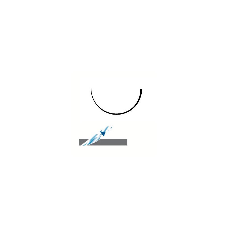 SUTURA ARAGO TC14 4/0 seda triangular 12 ud