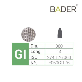 Fresa Carburo de Tungsteno F060GI176 ISO.500.104.274.176.060 BADER