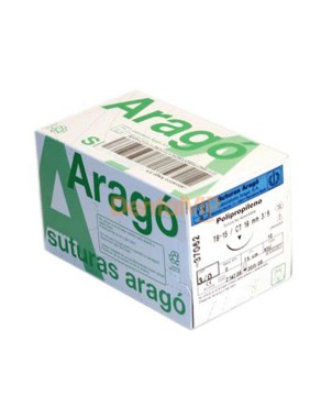SUTURA ARAGO TB12 5/0 polipropileno 12 ud