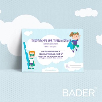 Diploma del Buen Paciente en Francés BADER