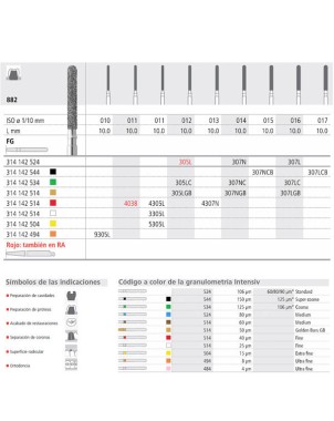 FG 307N/6 CB 882-015 FG DIAM. S-GRUESO 6U.