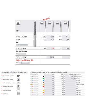 FG 19A/6  851-017 FG DIAM. MEDIO 6U.
