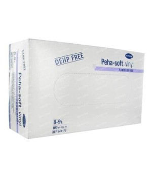 GUANTES VINILO PEHA-SOFT GRANDES S/P 100u.