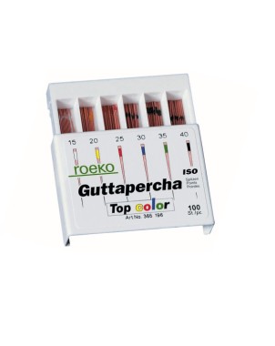 PUNTA GUTAPERCHA ROEKO TOP COLOR 30 100 ud