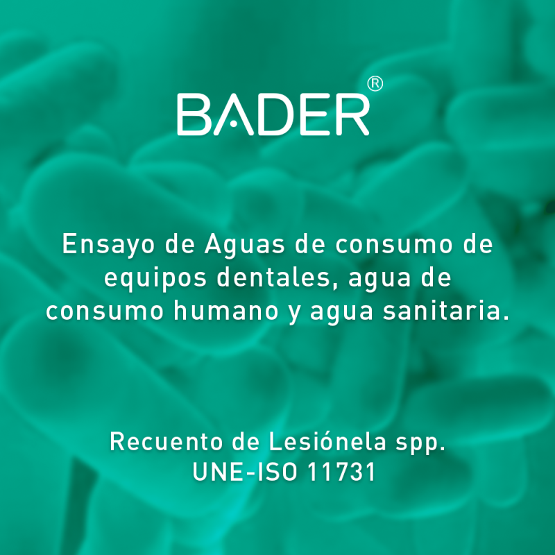 Análisis de Legionella en Agua para Equipos Dentales Bader
