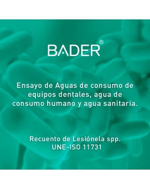 Análisis de Legionella en Agua para Equipos Dentales Bader
