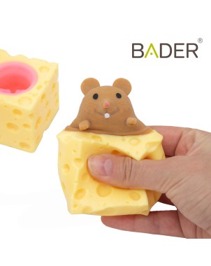 Antiestrés ratón con queso Bader