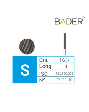 Fresa Carburo de Tungsteno FA02314S ISO.500.104.192.190BADER® DENTAL
