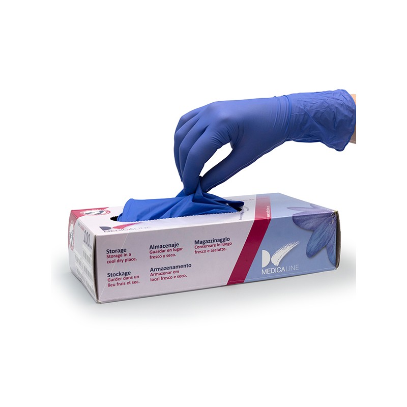 GUANTES NITRILO S/P VIOLETA X-PEQ. 100u