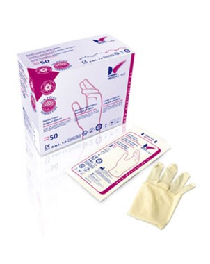 GUANTES LATEX ESTERILES SIN POLVO Nº8 50 Pares