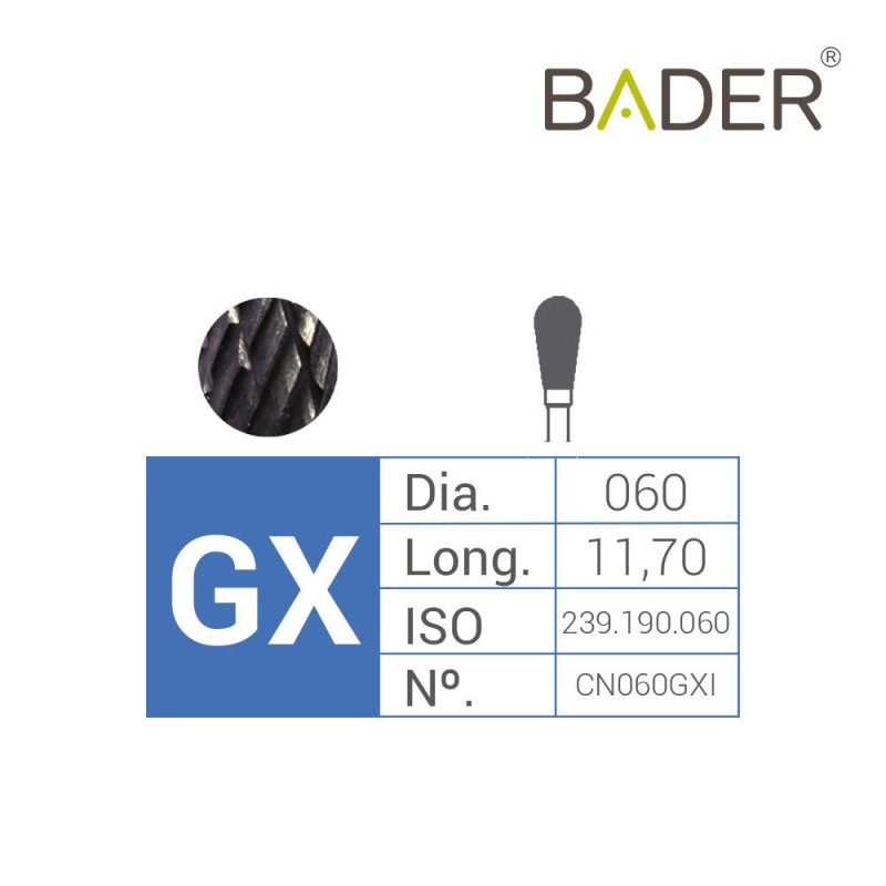 Fresa Carburo de Tungsteno CN060GXI ISO500.104.239.190.060 BADER