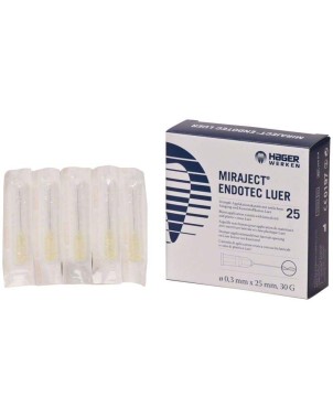 AGUJAS MIRAJECT ENDOTEC 30G LUER 0.3x25 25u