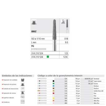 FG 123/6  886Z-018 FG DIAM. MEDIO 6U.
