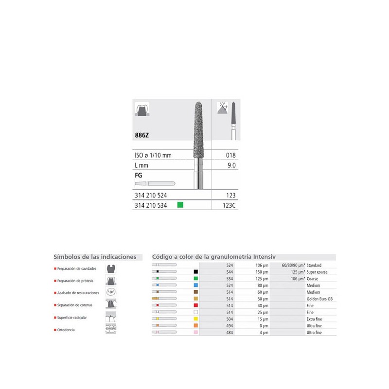 FG 123/6  886Z-018 FG DIAM. MEDIO 6U.