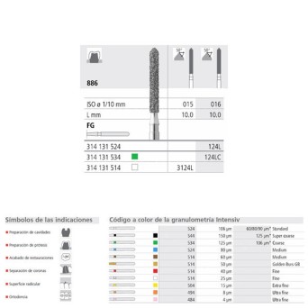 FG 124L/6  886-016 FG DIAM. MEDIO 6U.