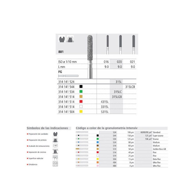 FG 5315L/6 881-018 FG DIAM. X-FINO 6U.