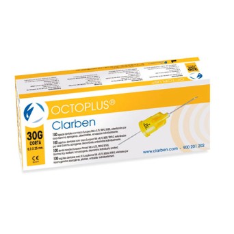 AGUJA OCTOPLUS C/PLAST. 0.3x25 30G CORTA 100u.