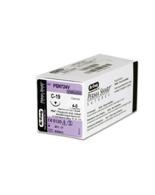 SUTURA HU-FRIEDY PGA incoloro 4-0 19 inverso 1/2