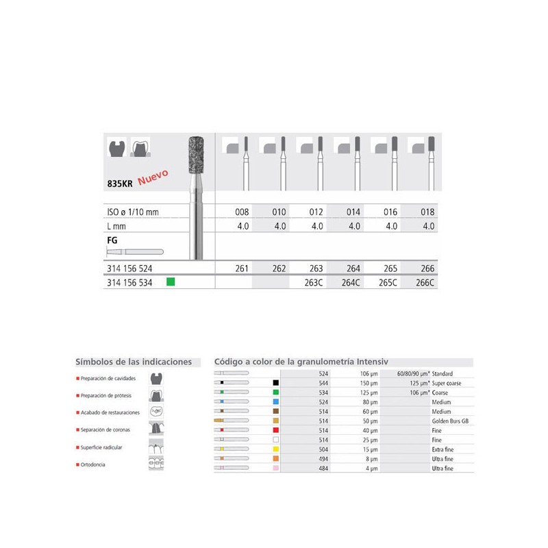 FG 263/6 C 835KR-012 FG DIAM. GRUESO 6U.