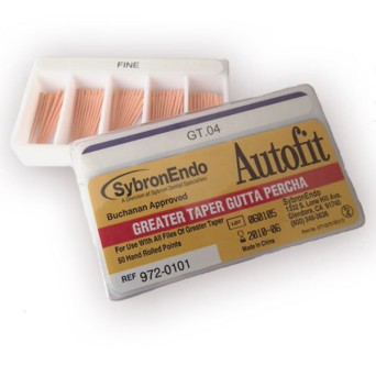 AUTOFIT GREATER TAPER GUTTA PERCHA .08  50u.