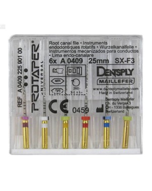 LIMAS PROTAPER GOLD 25mm. SDO. 6u. (A0409)