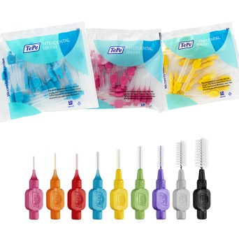 CEPILLO INTERDENTAL ROSA 0.4mm. BOLSA 25u.
