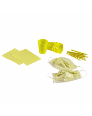 KIT 4 DESECHABLES AMARILLO 500 PACIENTES