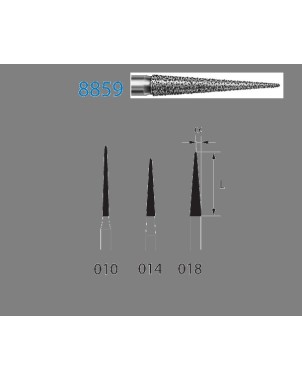 8859.314.014  KOMET FRESA DIAMANTE LANZA TURBINA ø 014 GRANO FINO 5 ud.