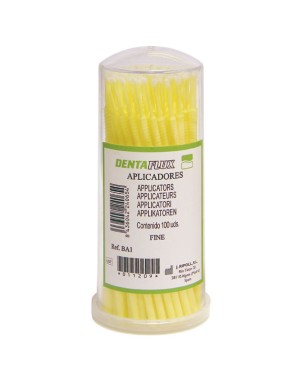 MICROAPLICADORES FINOS AMARILLOS 100u.