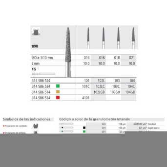 FG 104/6  898-021 FG DIAM. MEDIO 6U.