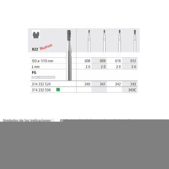 FG 341/6   822-009 FG DIAM. MEDIO 6U.