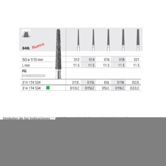 FG D13L/6  848L-012 FG DIAM. MEDIO 6U.