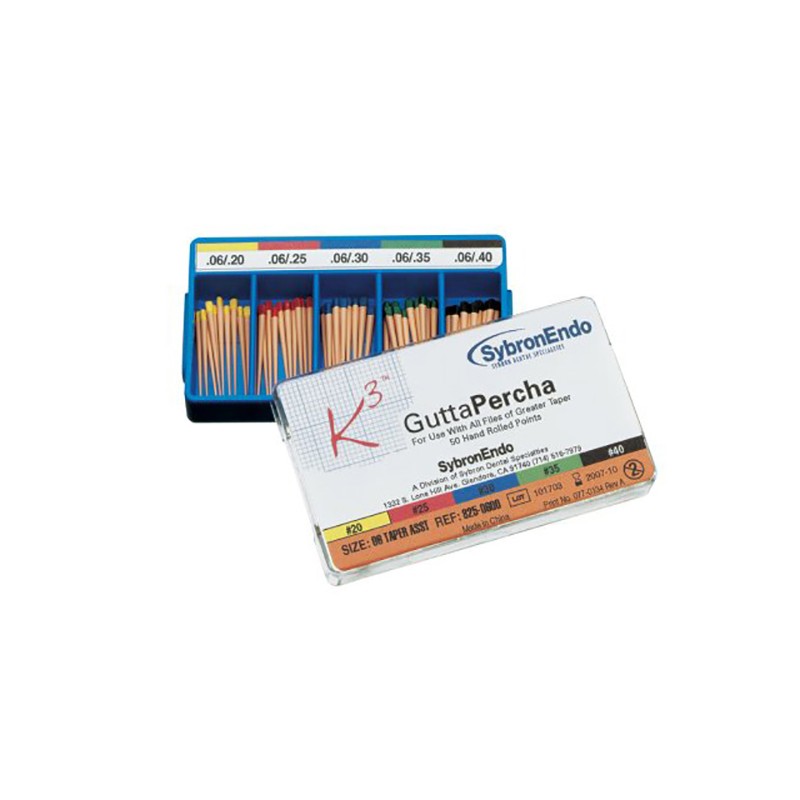 GUTAPERCHA TF CONICIDAD 04 Nº 25 50uds.
