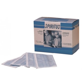 MASCARILLA SPIRITUS PLUS s/latex c/elastico azul 50 ud