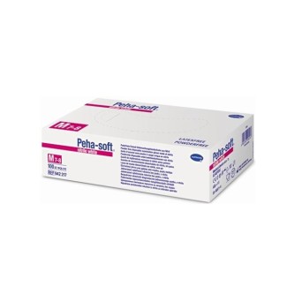 GUANTES PEHA SOFT HARTMANN nitrilo blancos esteril M 50 ud