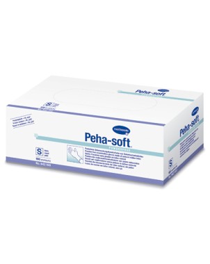 GUANTES PEHA SOFT HARTMANN nitrilo blancos esteril L 50 ud