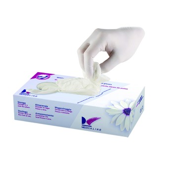 GUANTES NITRILO S/P BLANCO MED. 100u