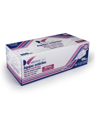 AGUJAS MEDICALINE 30G CORTA 0,3x25mm 100uds.