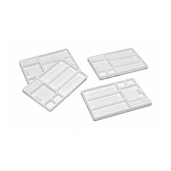 BANDEJAS DESECHABLES LARIDENT blancas 18 x 28 400 ud
