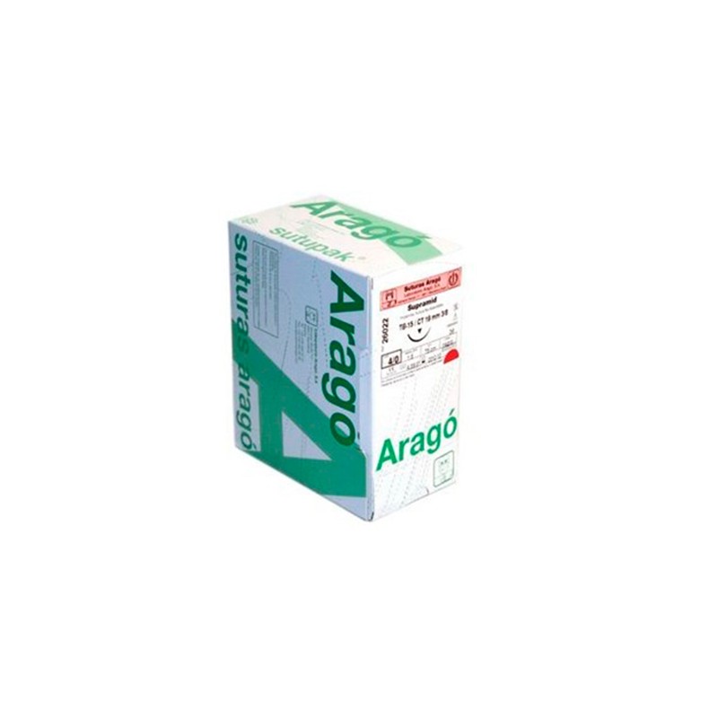 SUTURA ARAGO TB15 6/0 supramid triangular 36 ud
