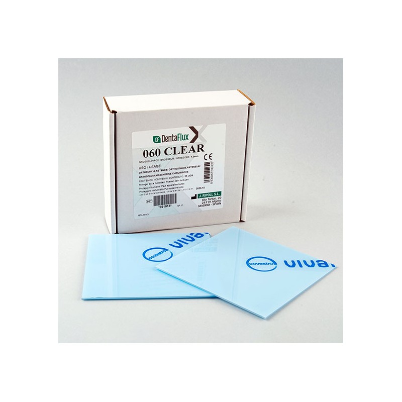 CLEAR PLANCHAS DENTAFLUX (0.060x1,5mm) 25 ud