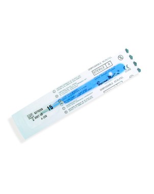 BISTURI ESTERIL DESECHABLE N.15 CON MANGO 10u 0505