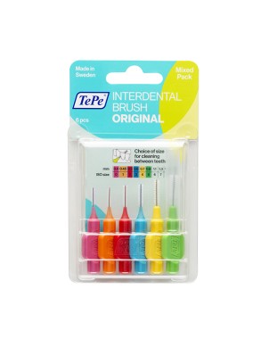 CEPILLO INTERDENTAL PACK SURTIDO BLISTER 6u.