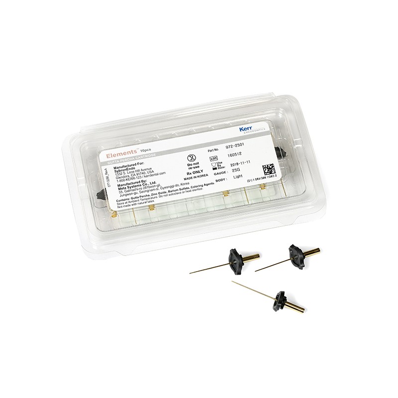 25GA CART. ELEMENTS GUTAPERCHA LIGHT BODY 10u.