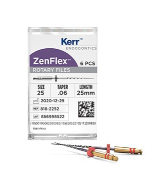 ZENFLEX LIMA NITI .25/.04/25mm. 6uds.