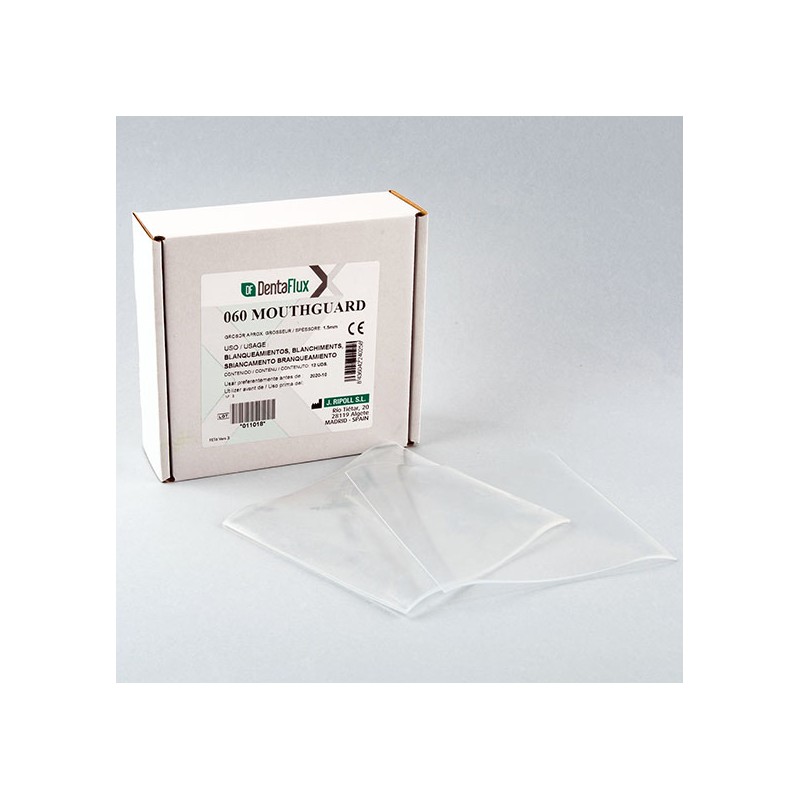 MOUTHGUARD PLANCHAS DENTAFLUX (0.060x1,5mm) 12 ud
